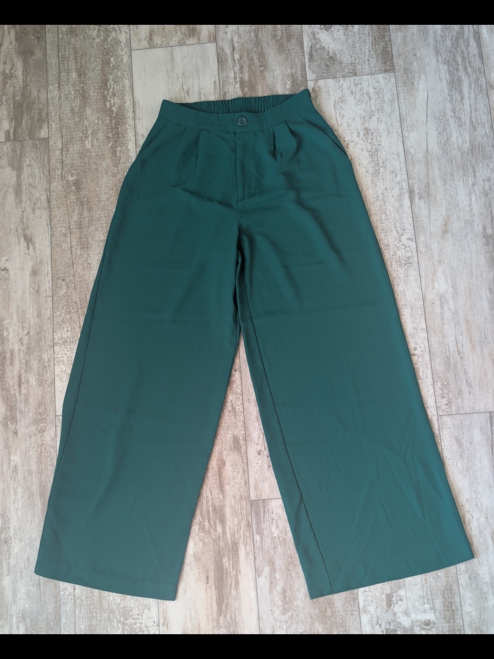Haute Monde Teal Elastic Waist Trousers